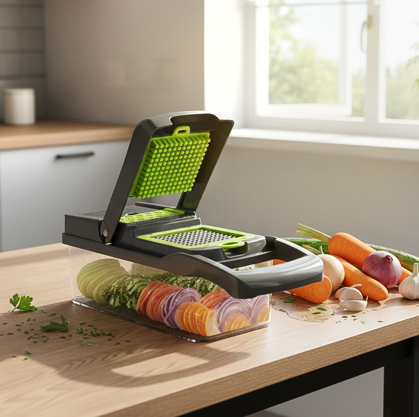 🥕 Rallador de Cocina Multifuncional 12 en 1